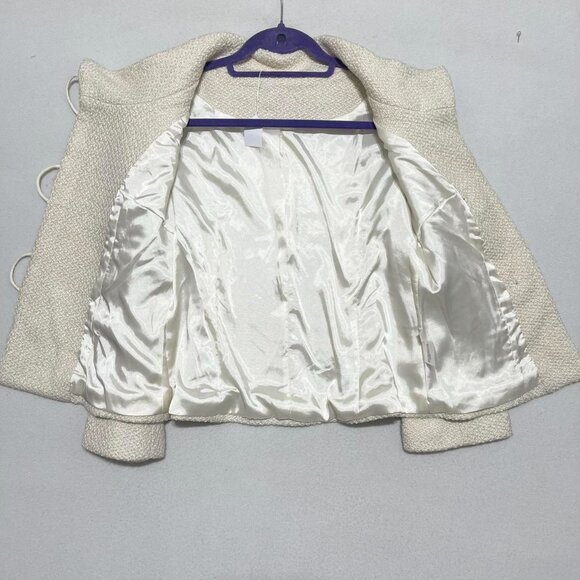 Vintage retro bohemian wool blend elegant blazer jacket - Picture 4 of 7